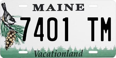 ME license plate 7401TM