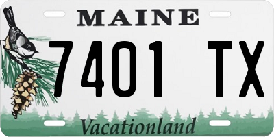 ME license plate 7401TX