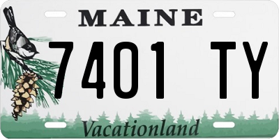 ME license plate 7401TY