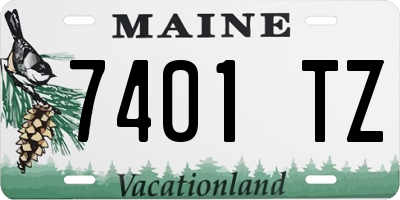 ME license plate 7401TZ