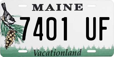 ME license plate 7401UF