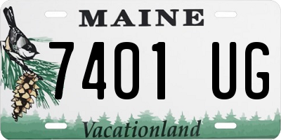 ME license plate 7401UG
