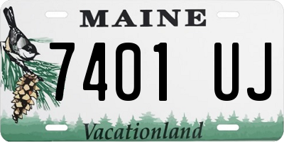 ME license plate 7401UJ