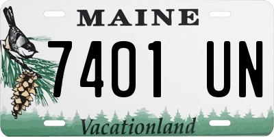 ME license plate 7401UN