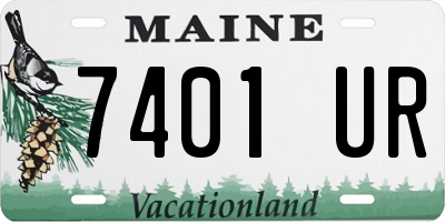 ME license plate 7401UR