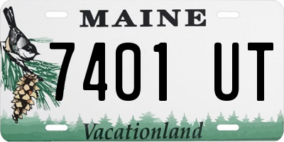 ME license plate 7401UT