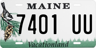 ME license plate 7401UU
