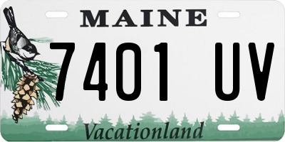 ME license plate 7401UV