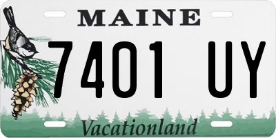 ME license plate 7401UY