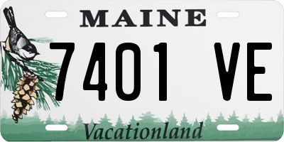 ME license plate 7401VE