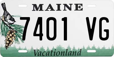 ME license plate 7401VG