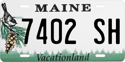 ME license plate 7402SH