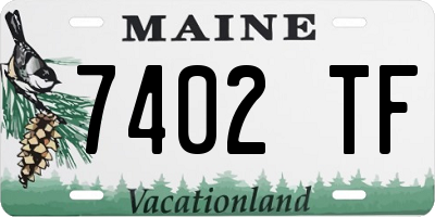 ME license plate 7402TF