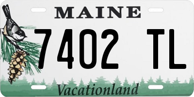 ME license plate 7402TL