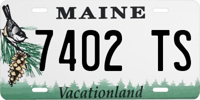 ME license plate 7402TS