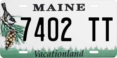 ME license plate 7402TT