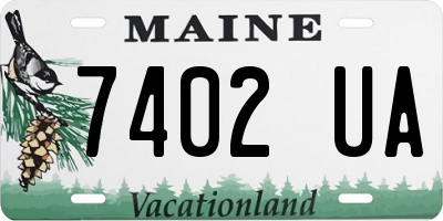 ME license plate 7402UA