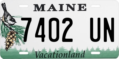 ME license plate 7402UN