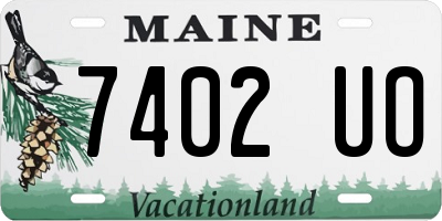 ME license plate 7402UO