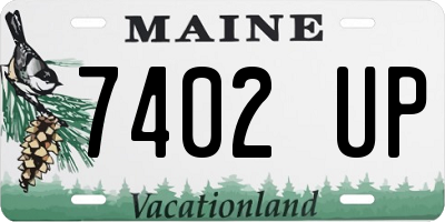 ME license plate 7402UP