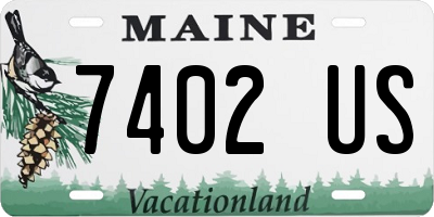 ME license plate 7402US