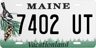 ME license plate 7402UT