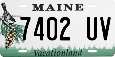 ME license plate 7402UV