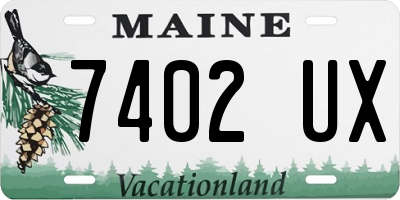 ME license plate 7402UX