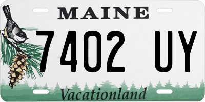 ME license plate 7402UY