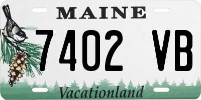 ME license plate 7402VB