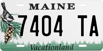 ME license plate 7404TA