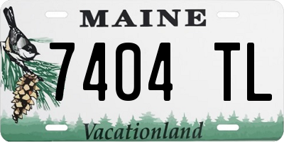ME license plate 7404TL