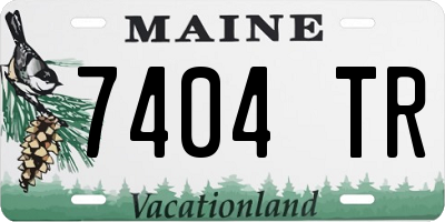 ME license plate 7404TR