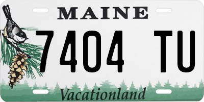 ME license plate 7404TU