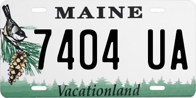 ME license plate 7404UA