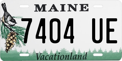 ME license plate 7404UE