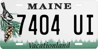 ME license plate 7404UI