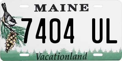 ME license plate 7404UL