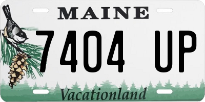 ME license plate 7404UP