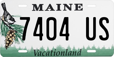 ME license plate 7404US