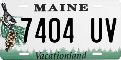 ME license plate 7404UV