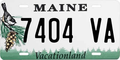 ME license plate 7404VA