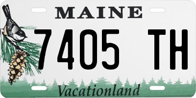 ME license plate 7405TH