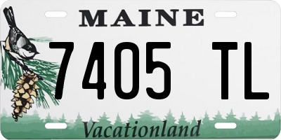 ME license plate 7405TL