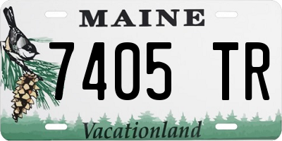 ME license plate 7405TR