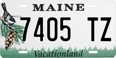ME license plate 7405TZ