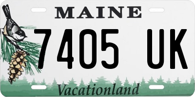 ME license plate 7405UK