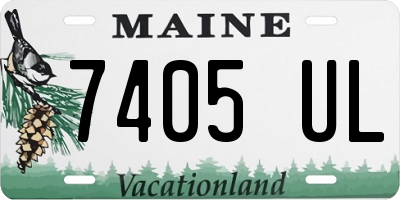 ME license plate 7405UL