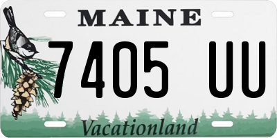 ME license plate 7405UU