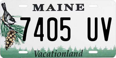 ME license plate 7405UV